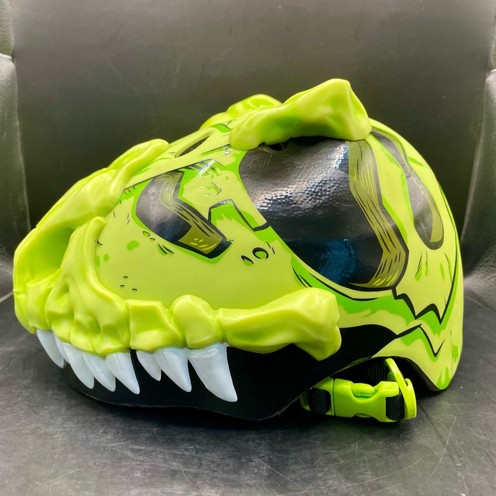 Raskullz T-Bone Multi-Sport Kids' Bike Helmet w/Adjustable Straps, Green, Ages 5